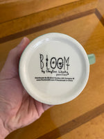 Bloom Amylee Weeks Porcelain Mug God Made Us Sisters, Love Made Us Friends
