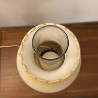 Vintage Accurate Casting Hand Painted Floral Hurricane Lamp