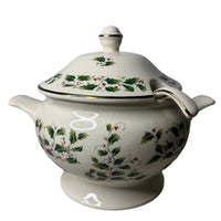 Vintage Royal Soup Tureen Lid with Ladle Holly & Berry