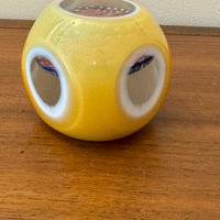 Murano Faceted Millefiori Blown Glass Handmade Paperweight