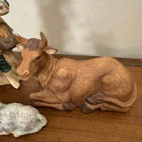 Vintage Porcelain Nativity Set of 12 Pieces