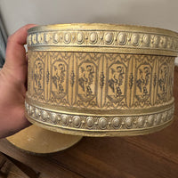 Vintage Oval Printed Embossed Cardboard Gift Box Set