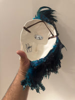 Vintage Art Deco Bohemian Style Ceramic Mask Wall Decor
