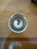 Vintage Hand Embossed Tibetan Buddhist Silverplate-Brass Yak Butter Lamp Cup
