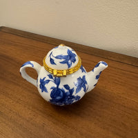 Porcelain Small Teapot Trinket Box