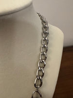 Necklace Large Crystals Cut Fashion Jewelry
