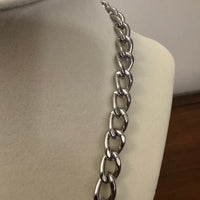 Necklace Large Crystals Cut Fashion Jewelry