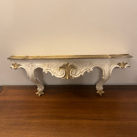 Vintage Off-white Gold Florentine French Baroque Style Wall Shelf Plastic