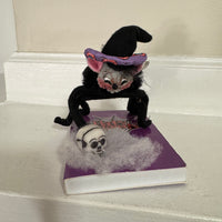 Annalee Black Spider Spooky Halloween on Purple Book