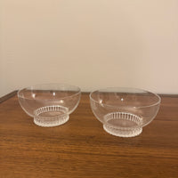 Rene Lalique Crystal Bowl Set of 2 France READ