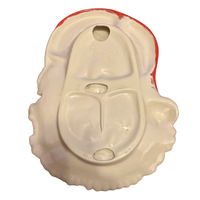 Santa Vintage Ceramic Tray Pottery Studio Piece
