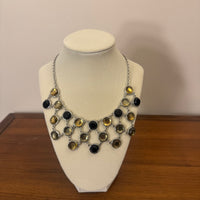 Liz Clayborn Rhinestones Statement Necklace