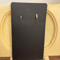 Monet Gold-tone Black Crystal Clear Rhinestones Flower Dangle Earrings