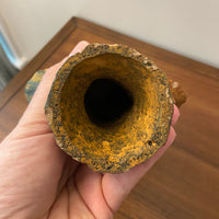 Vintage Ceramic Terracotta Iguana and Cactus Candleholder