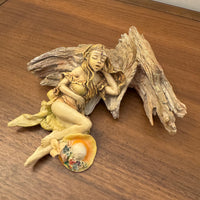 Vintage J Destefano Resin Figurine Sleep Girl Elf