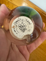 Handmade Glass Art Paperweight Apple
