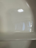 Pyrex Orange-Caramel-White Oval Glass Double-Divided Casserole Dish 1qt
