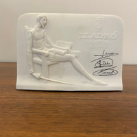 LLADRO Collectors Society Don Quixote Porcelain Plaque Signed 1985-14