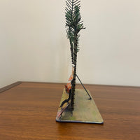 Popular Creations Tin Art Sculpture Candle Luminary Caddy Cafe Bar