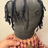 Early American Primitve Style Decor Doll with Cats