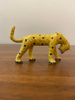 Brass Enameled Cloisonne Cheetah Figurine
