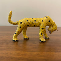 Brass Enameled Cloisonne Cheetah Figurine