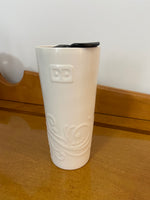 Dunkin' Donuts DD Porcelain Tumbler Mug with Lid
