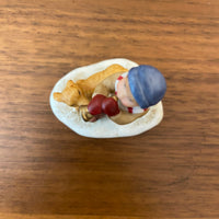 Vintage Geo Z Lefton Hand Painted Child and Dog 12224B Christmas Decor