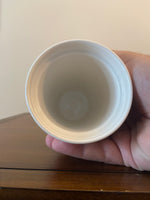 Starbucks 12 oz Retro Red & Gold Concentric Circles Ceramic Mug
