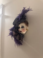 Vintage Ceramic Face Mask Wall Decor
