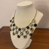 Liz Clayborn Rhinestones Statement Necklace