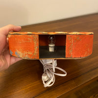 Lighted Wooden Halloween Decor Jack-O'-Lantern