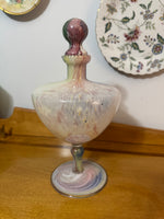 Italian Lavorazione Glass Art Murano Vase with Stopper
