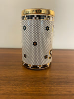 Anthropologie Rise and Shine Kitchen Canister Storage Container Bistro Art Deco Revival Tile Design Retired
