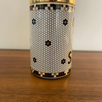 Anthropologie Rise and Shine Kitchen Canister Storage Container Bistro Art Deco Revival Tile Design Retired