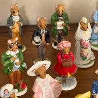 Vintage Franklin Mint Porcelain Mice Knick-Knack Set 20

