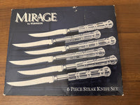 MIRAGE by Robinson Stainless Steel and Acrylic Knife Set of 5
