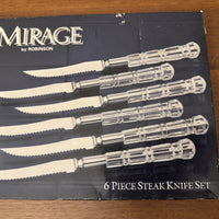MIRAGE by Robinson Stainless Steel and Acrylic Knife Set of 5