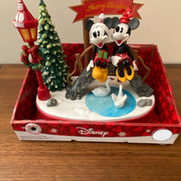 Christmas Animated Disney Figurine Holiday Decor Mikey-Minnie Swan Lake