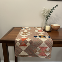 Handmade Vintage Quilt Fall-Halloween Table Runner