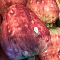 VTG Ceramic Majolica Woven Basket with Strawberries Italy