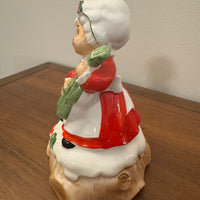 Vintage Lefton Mrs. Claus Ceramic Musical Box