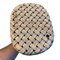 VTG Ceramic Majolica Woven Basket with Strawberries Italy
