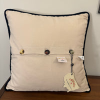 Catstudio The Geography Collection Rhode Island Embroidered Throw Pillow