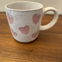 Sunday Morning Hearts Ceramic Coffee Tea Mug Cup