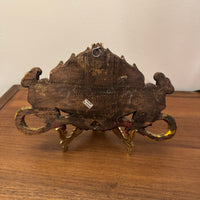 Hand-carved-painted Nepalese Tibetan Wooden Buddhist Symbol of Protection CHEPPU