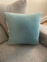 Shabby Chic Cotton Throw Pillow Embroidered Pumpkins Fall- Halloween Decor
