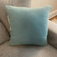 Shabby Chic Cotton Throw Pillow Embroidered Pumpkins Fall- Halloween Decor