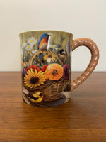Summer Bouquet Rosemary Millette 3D Relief Coffee Mug Cup
