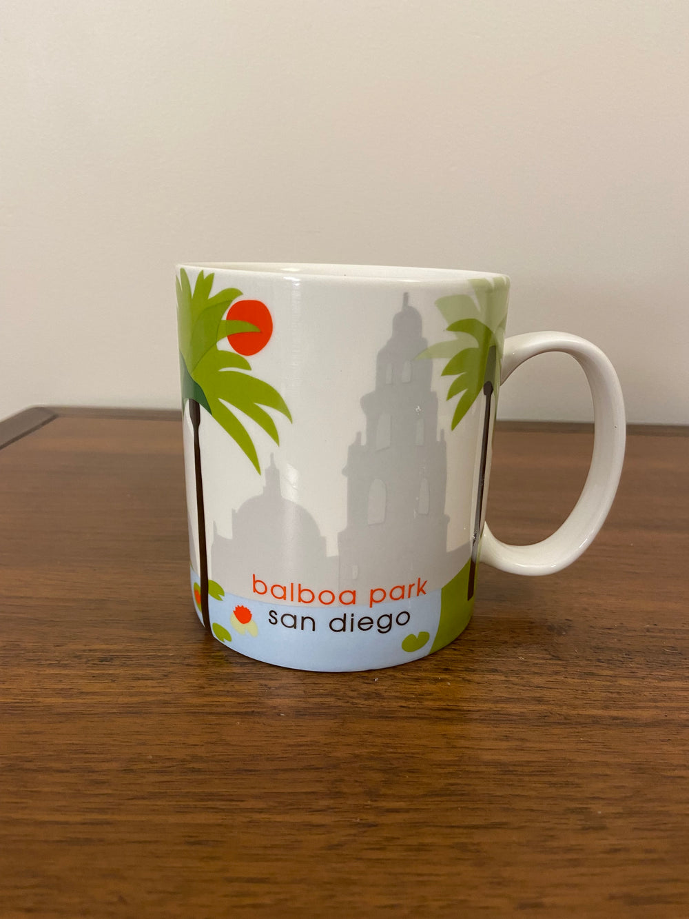 Starbucks Coffee 18 oz Porcelain Mug Cup 2007 Balboa Park San Diego